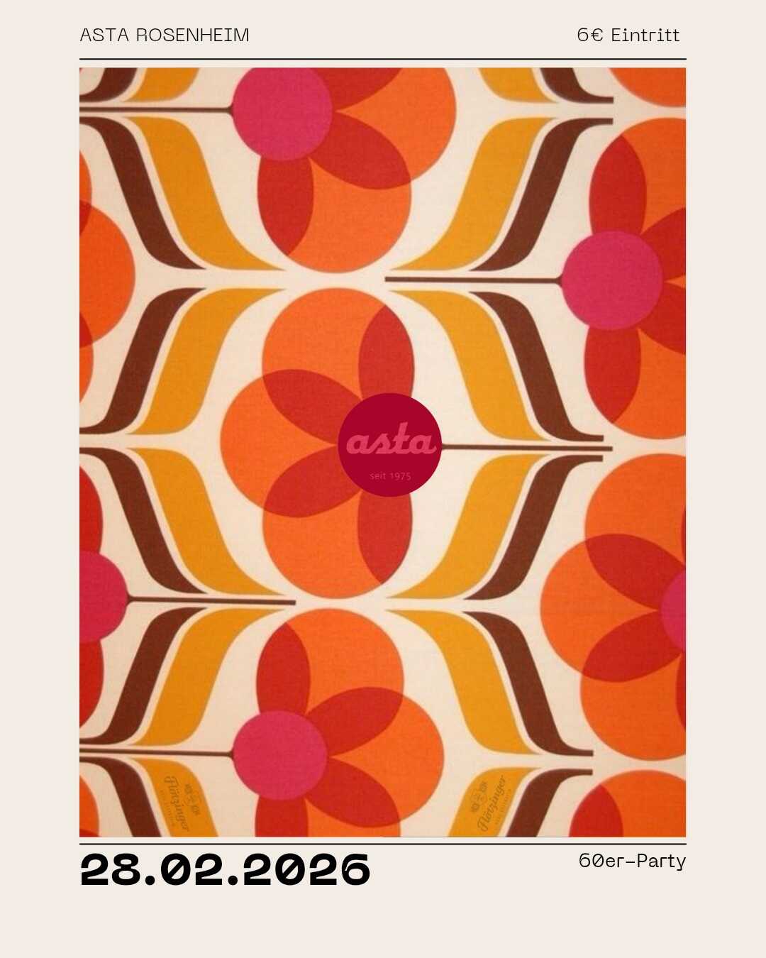 60er-Party in der Asta Rosenheim
