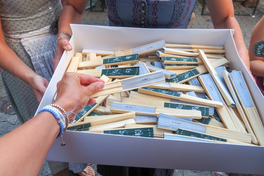 Beo Hoffest - Gewinnspiel Fächer ziehen