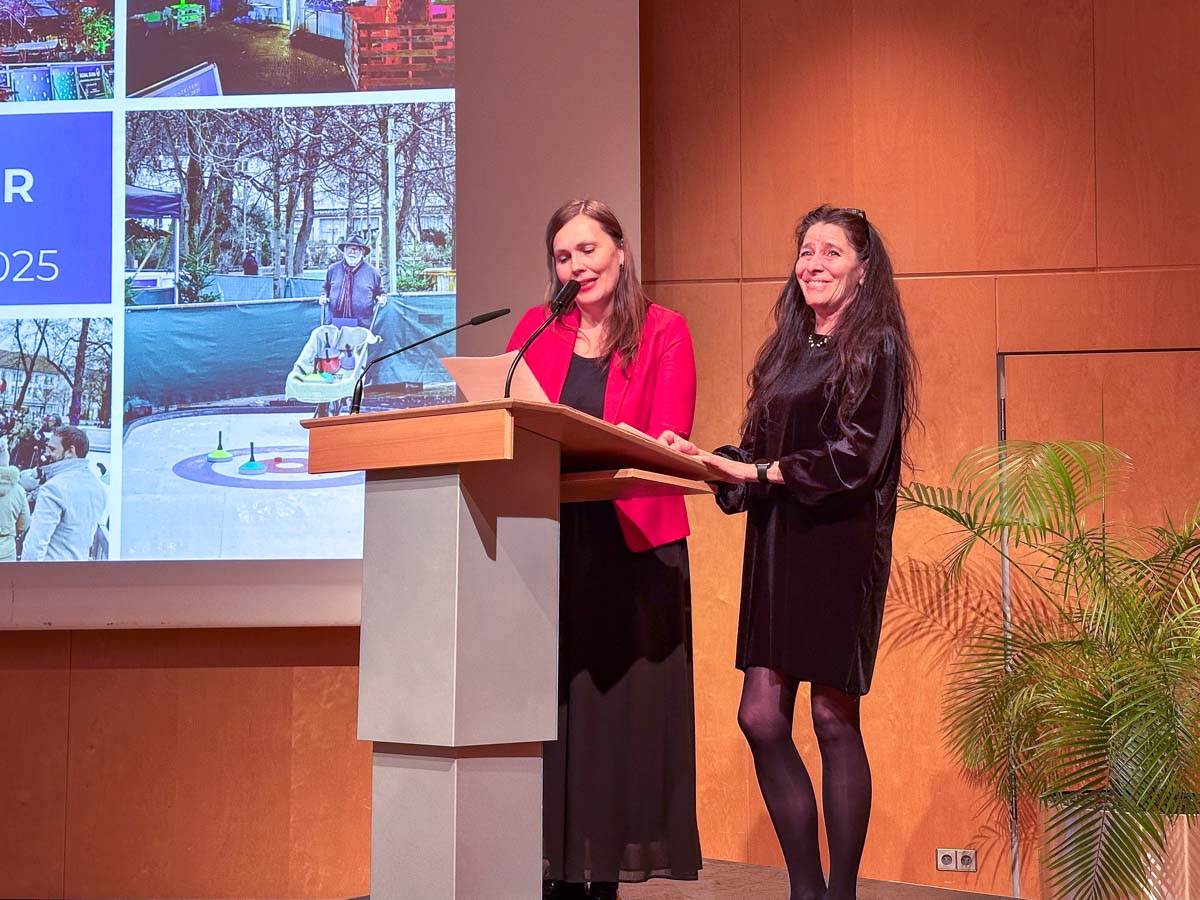 Beatrix Grösgen und Michaela Frey City-Management Rosenheim