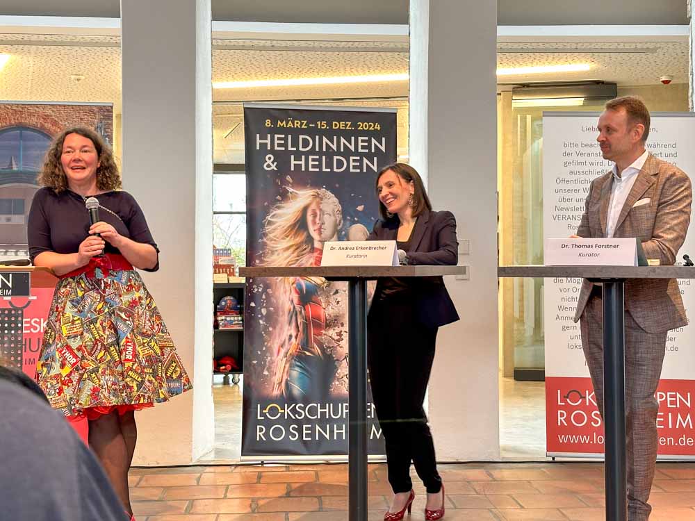 Kuratorin und Vulkanologin Prof. Dr. Nicole Richter und Kurator Prof. Dr. Martin Meschede Ausstellung Vulkane