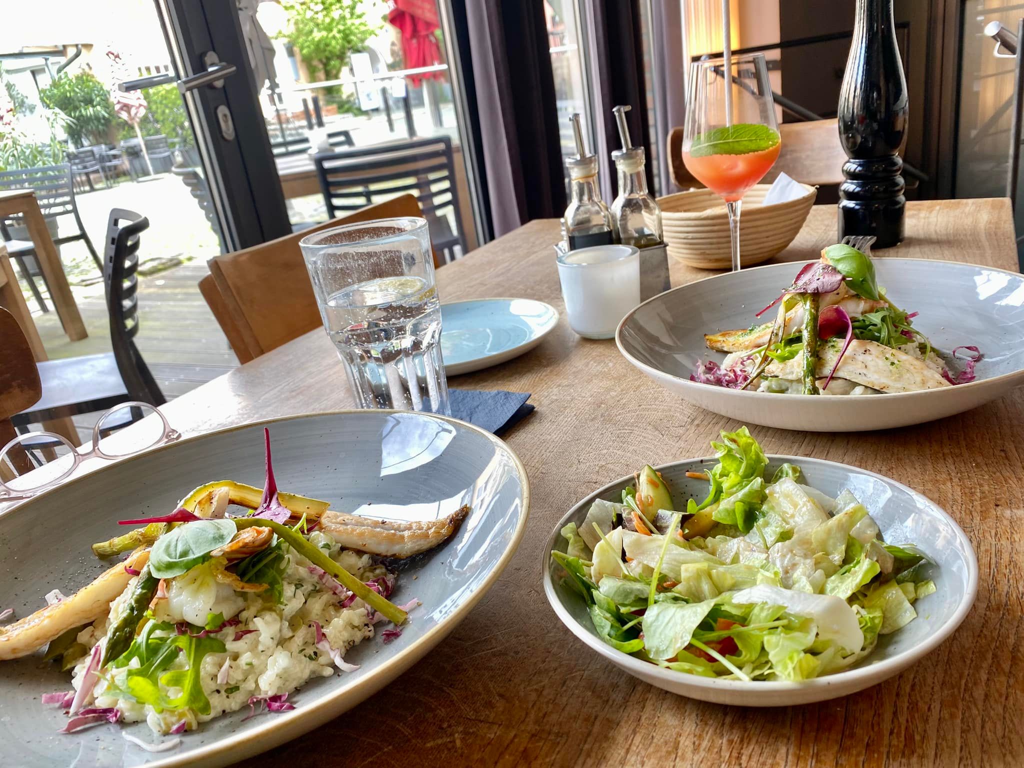 hauptgericht fisch gemuese gambas