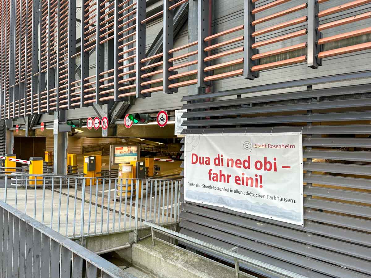 parkhaus p4 einfahrt copyright stadttipps rosenheim