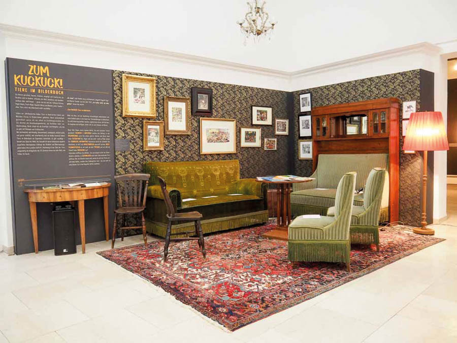 Ausstellung Zum Kuckuck - Tiere im Bilderbuch Städtische Galerie Rosenheim