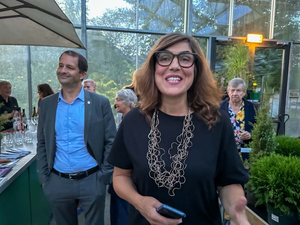 Oberbürgermeister Andres März und Monika Hauser-Mair Leitung Städtische Galerie