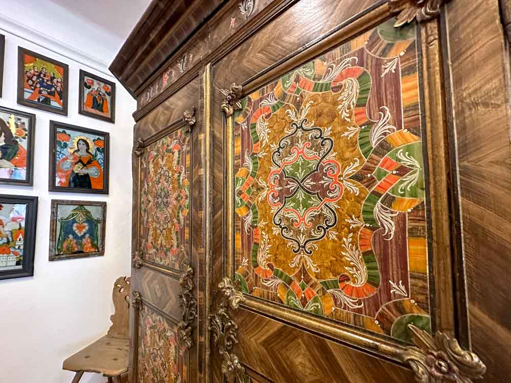 Städtisches Museum Perthaler Zimmer Bauernschranktür