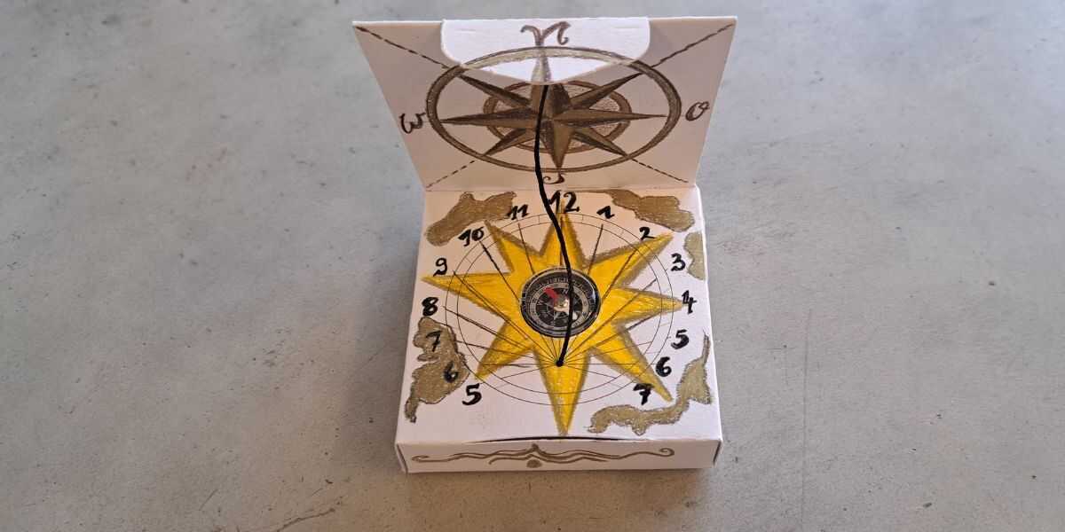 Eigenen Kompass entwerfen im Titanic Workshop im Lokschuppen