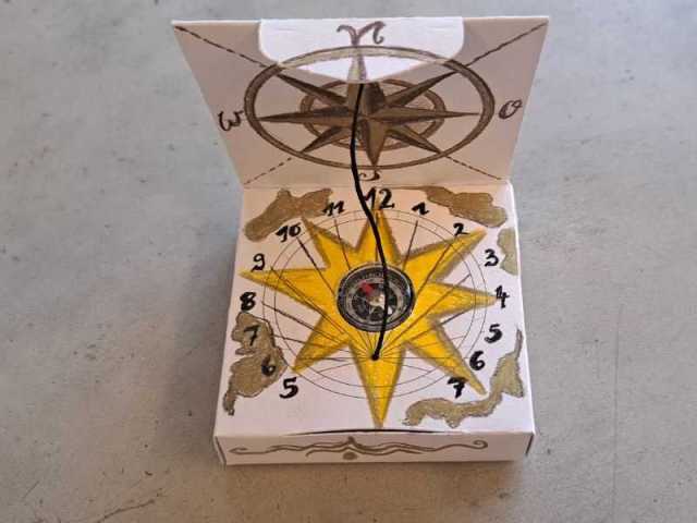 Eigenen Kompass entwerfen im Titanic Workshop im Lokschuppen