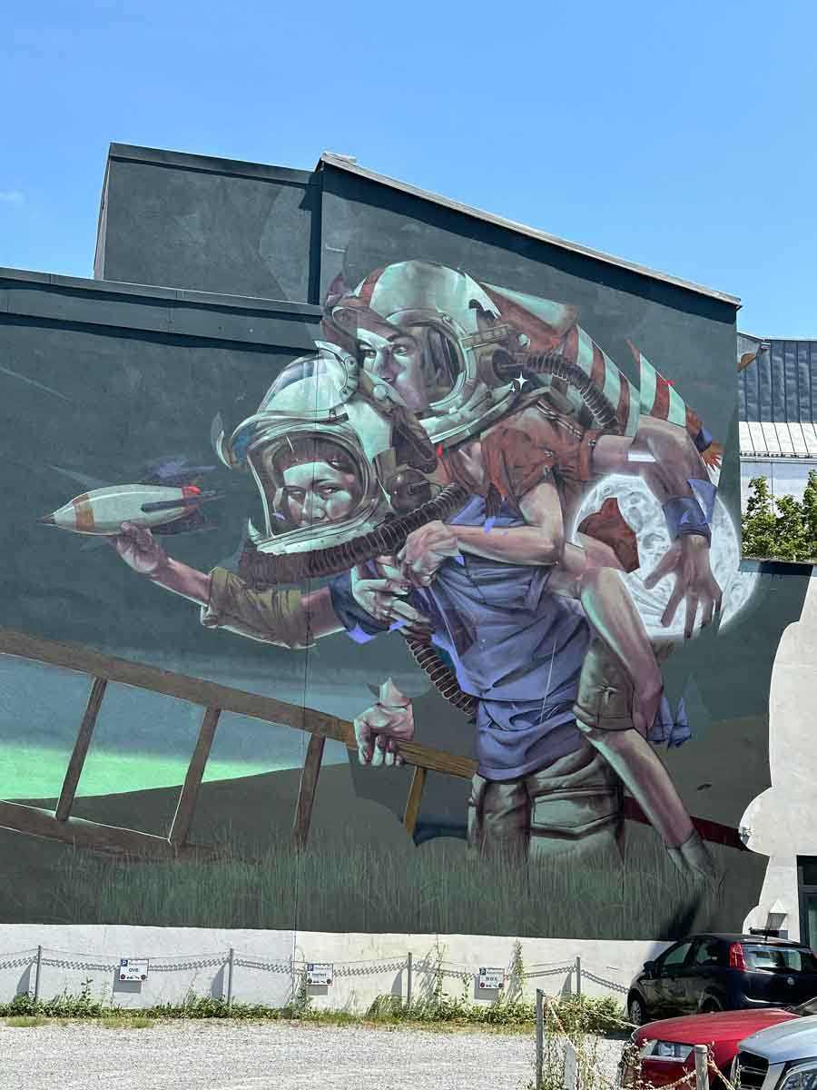 Transit Art Rosenheim - Wand Mr. Woodland